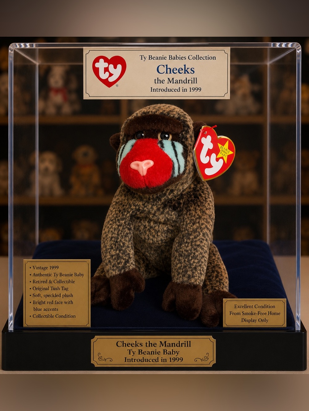 Ty Beanie Baby “Cheeks” The Baboon
